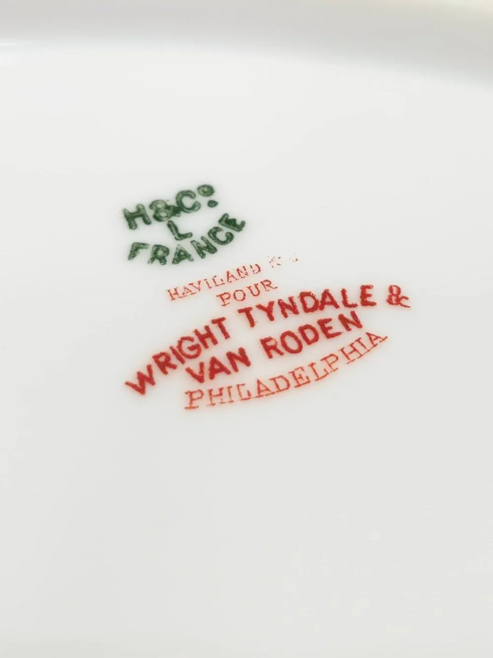 c. 1880 Haviland x Wright Tyndale van Roden Schleiger 245 Serving Platter